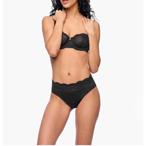 Cosabella Women's Black Dolce High Rise Bikini Size L - Picture 1 of 8